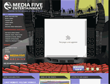 Tablet Screenshot of mediafiveent.com